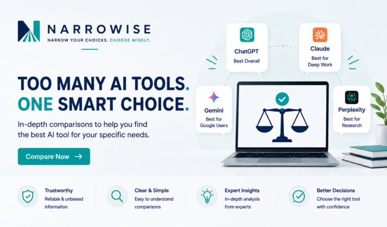 Best AI tools for everyday productivity comparison: ChatGPT, Claude, Gemini, and Perplexity