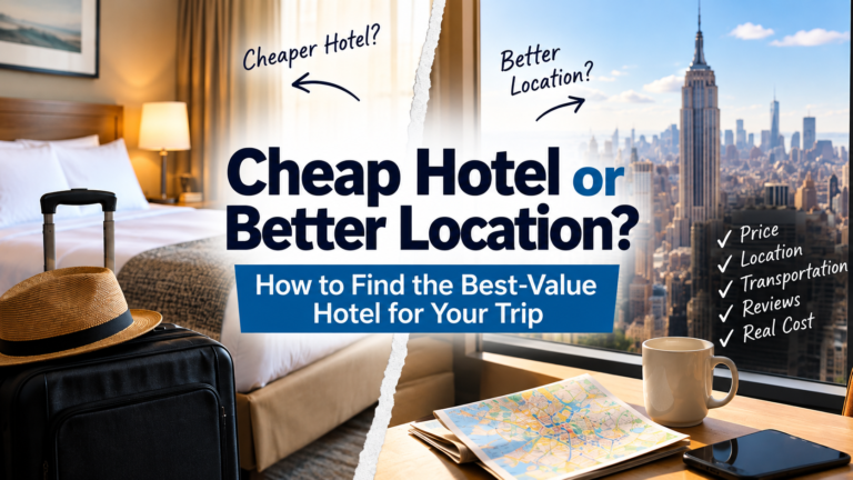 Cheap hotel vs better location for finding the best-value hotel