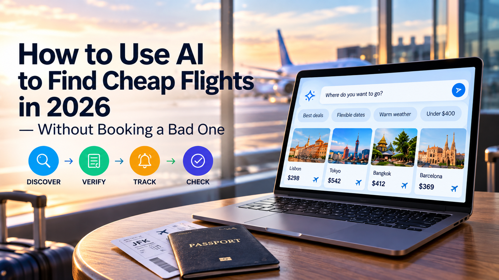Find cheap flights with AI using smarter flight search tools in 2026